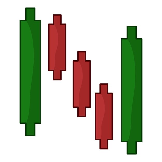 A detailed illustration of a candlestick chart, highlighting the different parts of a candlestick (body, wicks) and showcasing examples of bullish and bearish candlestick patterns such as hammer, shooting star, and doji.