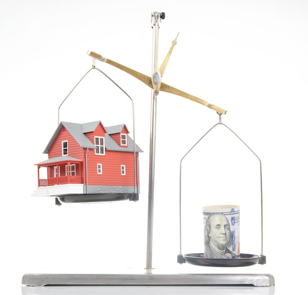 A balanced scale with different asset classes (stocks, bonds, real estate) on each side, visually representing the concept of portfolio rebalancing.